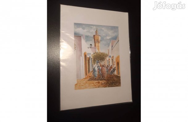 Arab vízfestmény arab témáju vízfestmény