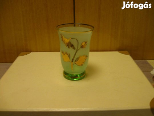 Arannyal festet virágos pohár eladó !