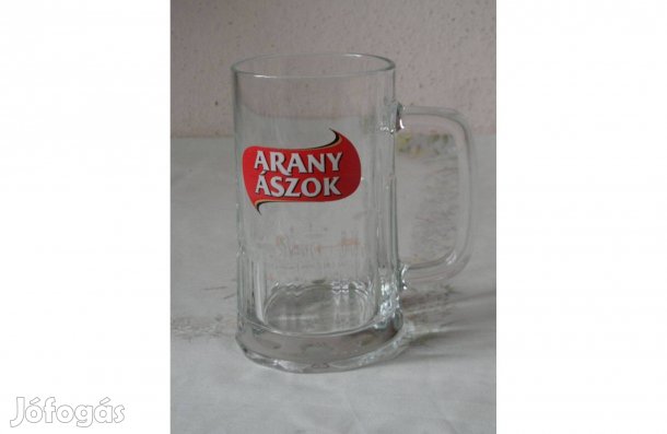 Arany Ászok "A söröm " üveg sörös korsó
