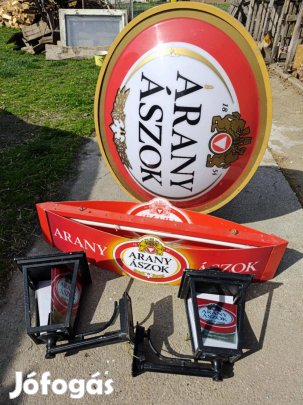 Arany Ászok sörös lámpa szett