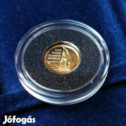Arany Érme Nyári Olimpia London .999 Színarany Érem PP 2012 UNC Proof