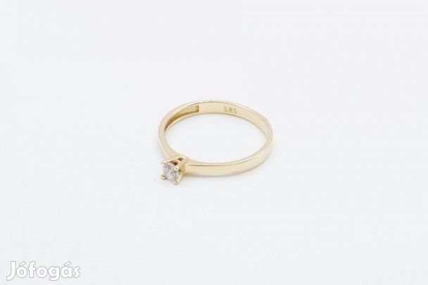 Arany Női Köves Szoliter Gyűrű 14K