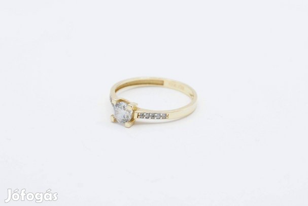 Arany Női Köves Szoliter Gyűrű 14K