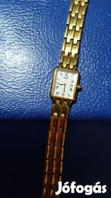 Arany Seiko rómaiszámos női számlapú karkötőóra
