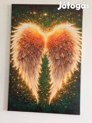 Arany angyalszárnyak vászonnyomat 45 × 30 cm 12000ft óbuda