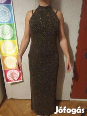 Arany csillogós alkalmi ruha