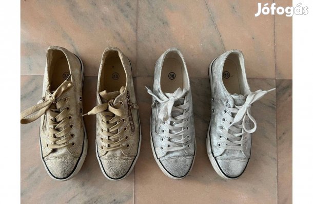 Arany és ezüst tornacipők (38) - új