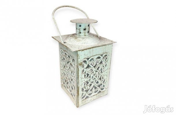 Arany-fehér függeszthető fém lámpás perforált mintával