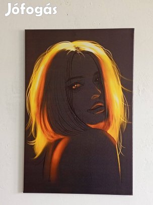Arany fényben lévő nő" 60*40 cm 12000ft óbuda
