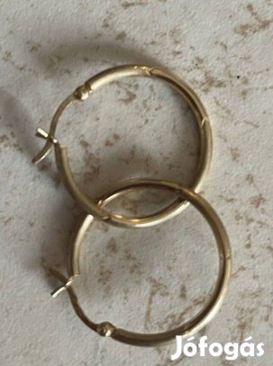 Arany karikafülbevaló 14k új