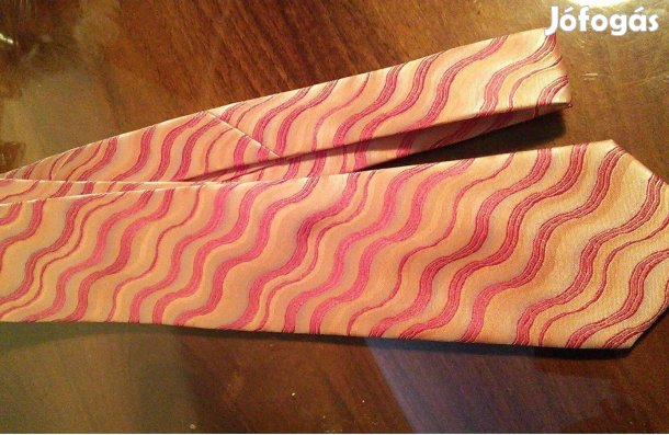 Arany narancs vörös hullámmal Montessini férfi nyakkendő