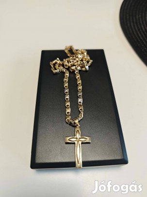 Arany nyaklánc Kereszttel 14k