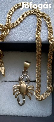 Arany nyaklánc skorpió medállal - Új