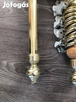 Arany színű karnispár eladó