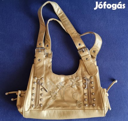 Arany színű női táska / retikül (kb 28x18 cm) szép állapotban 