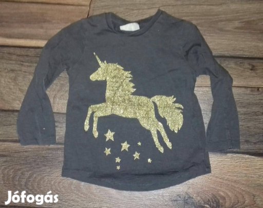 Arany színű unikornisos szürke felső, Next