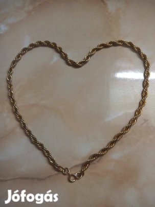 Arany színű,vastag, tömör nyaklánc eladó 