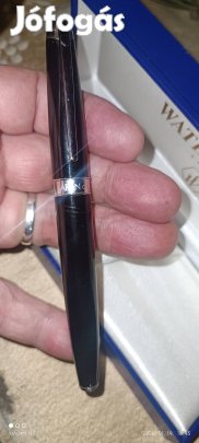 Aranyhegyű 18ct, Carandach Svájci töltőtoll. Ebony Léman Black. 