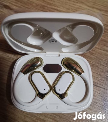 Aranykrém színű TWS Bluetooth fülhallgató új, trendi