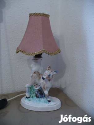 Aranyos figurás kerámia asztali lámpa