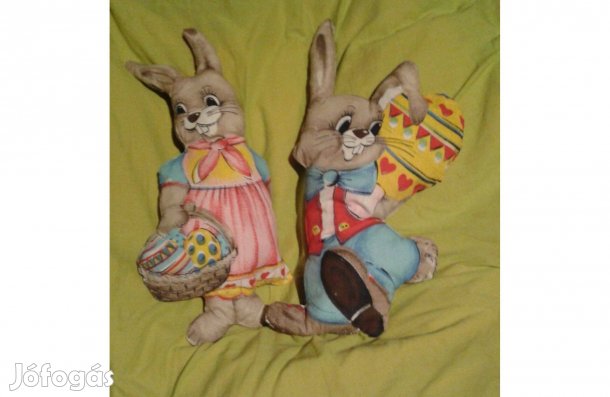 Aranyos húsvéti nyuszi díszpárna, dísz párna