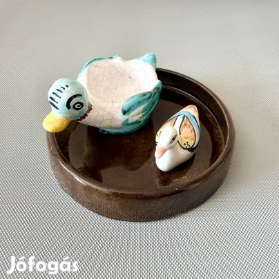 Aranyos kacsák - kerámia dísz