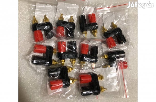 Aranyozott 10 darab Dupla banándugó aljzat terminál tápegységekhez