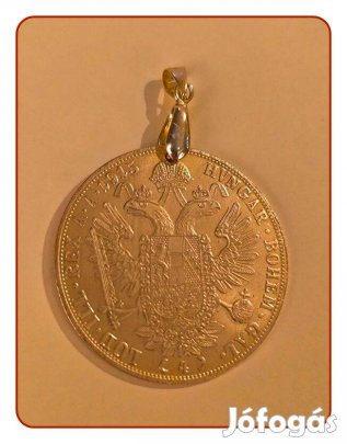 Aranyozott 4 dukát 1915 medál