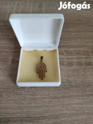 Aranyozott Fatima keze medál