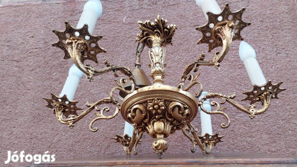 Aranyozott antik bronz csillár