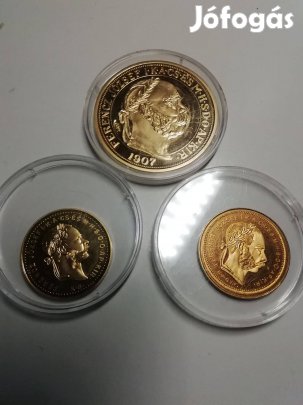 Aranyozott ezüst érmék, Ferenc József