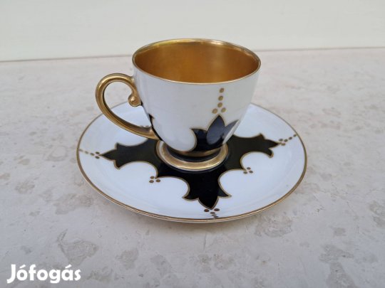 Aranyozott kávéscsésze