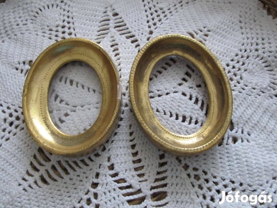 Aranyozott kis képkeret pár