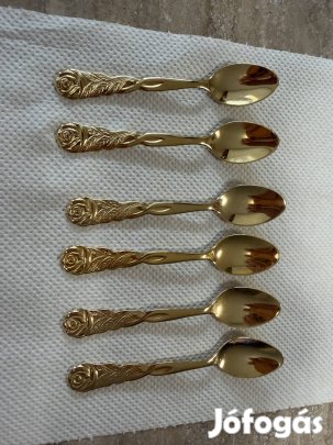 Aranyozott kiskanalak arany kis kanál