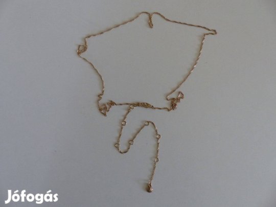 Aranyozott nyaklánc kagylós medállal
