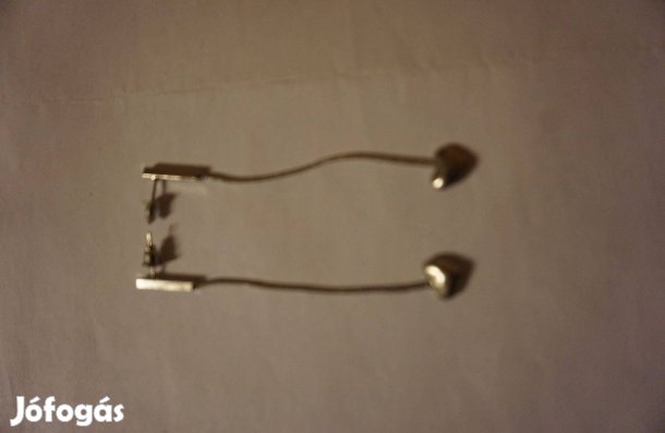 Aranyozott szivecske bedugós fülbevaló kislánynak eladó