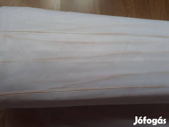 Aranysárga csíkos új voile függöny (6,3m x 260 cm) Akció