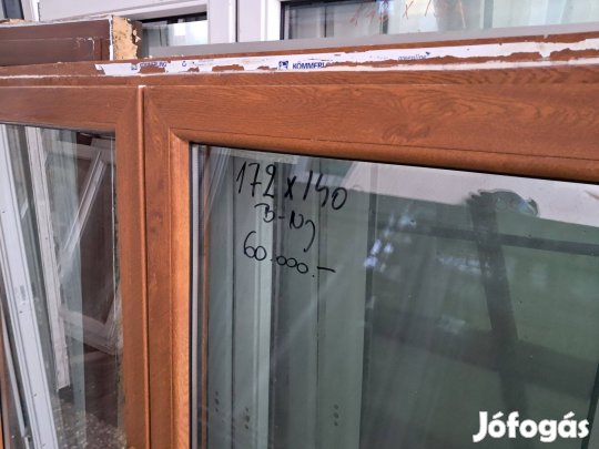 Aranytölgy szinű ablakok