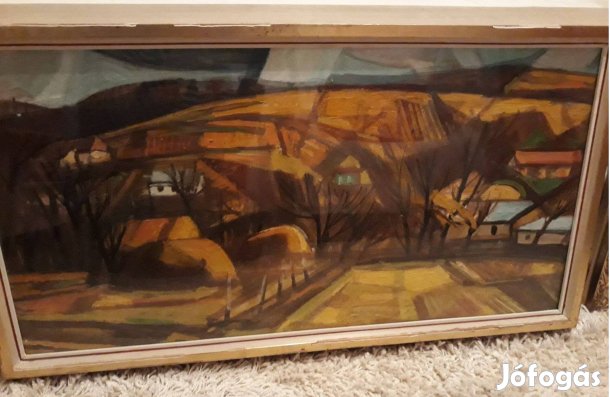 Arató István festmény: Hegyoldal