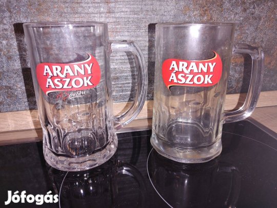 Arayn ászok üveg korsók párban 3800Ft