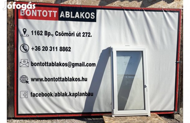 Árcsökkenés Bontott használt hőszigetelt műanyag ablak 90 x 150