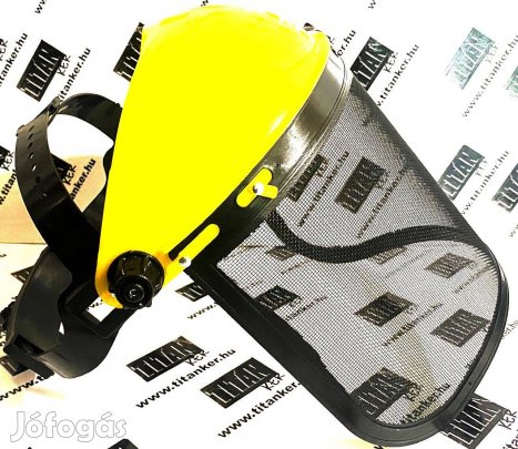 Arcvédő rostély homlokpántos arcvédő pajzs hálós védőpajzs munkavédelm