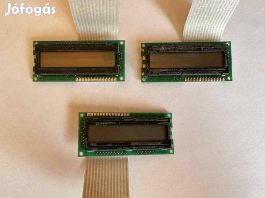 Arduino 2x16 Zöld LCD kijelző 3db egyben