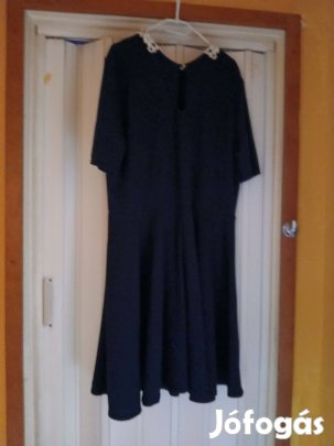 Áresés! Sötétkék alkalmi ruha 48-as méret