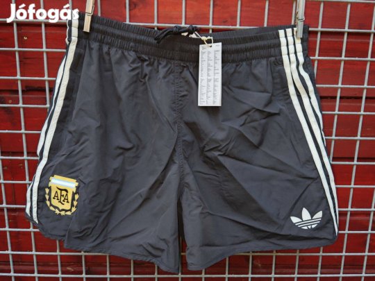 Argentin válogatott eredeti szürke adidas Originals rövid nadrág (XL)