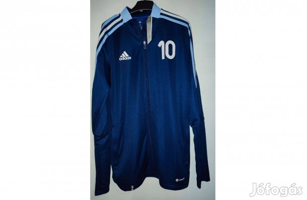 Argentina Lionel Messi eredeti adidas sötétkék cipzáras felső (M)