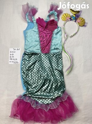 Ariel jelmez, kis hableány jelmez, hercegnő jelmez DK325