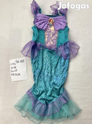 Ariel jelmez, sellő jelmez, kis hableány jelmez, hercegnő jelmez
