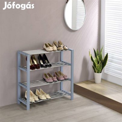 Arina 4 polcos cipőtartó (szürke-króm) 18343