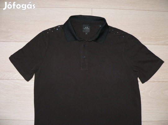 Armani Exchange rövid ujjú galléros póló (M)